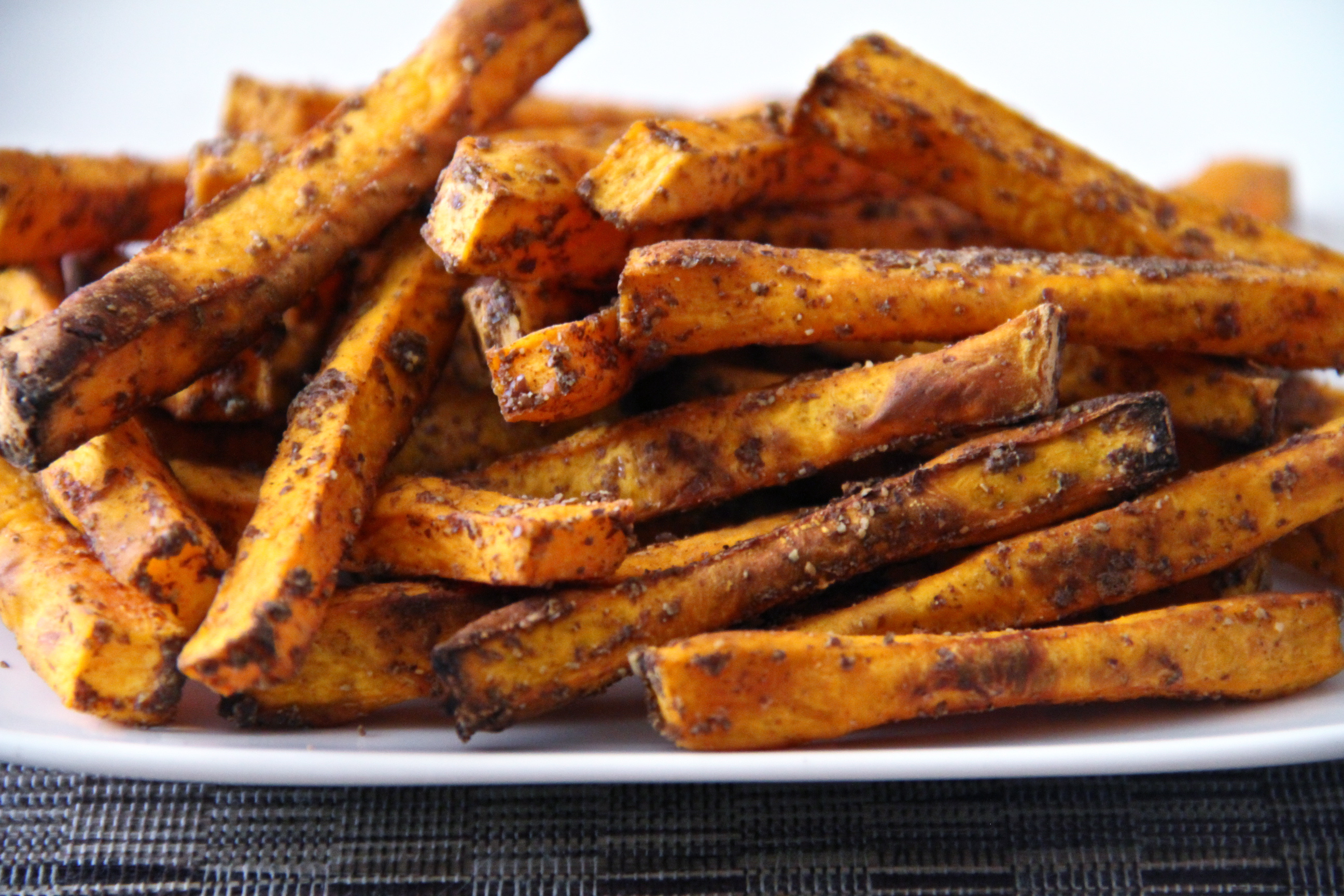 Maple-Flax Sweet Potato Fries