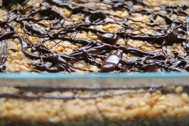 Chocolate Drizzled Crispies