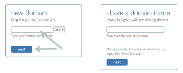 Get A Domain Name With Bluehost