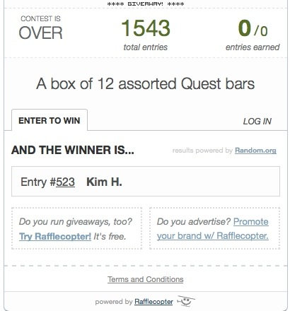 Quest Bar Winner