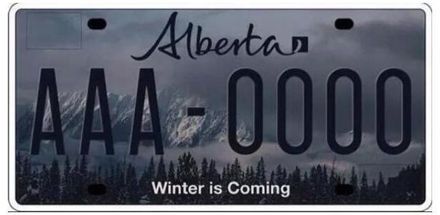 Alberta Winter Plate