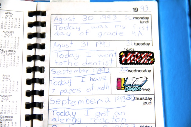 Old Diary Entries