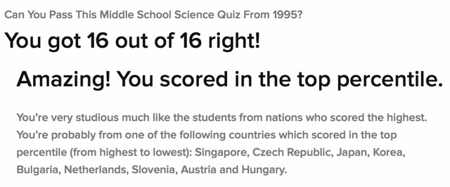 Middle School Quiz