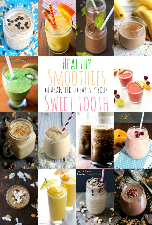 These healthy smoothies are guaranteed to satisfy your sweet tooth and keep you cool in the summer heat! || runningwithspoons.com