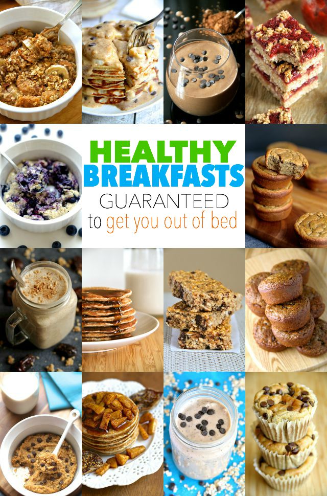 Not a morning person? Not a problem! These healthy breakfasts are guaranteed to get you out of bed! || runningwithspoons.com #breakfast #healthy #glutenfree