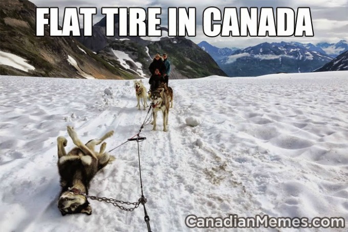 Canadian Flat Tire
