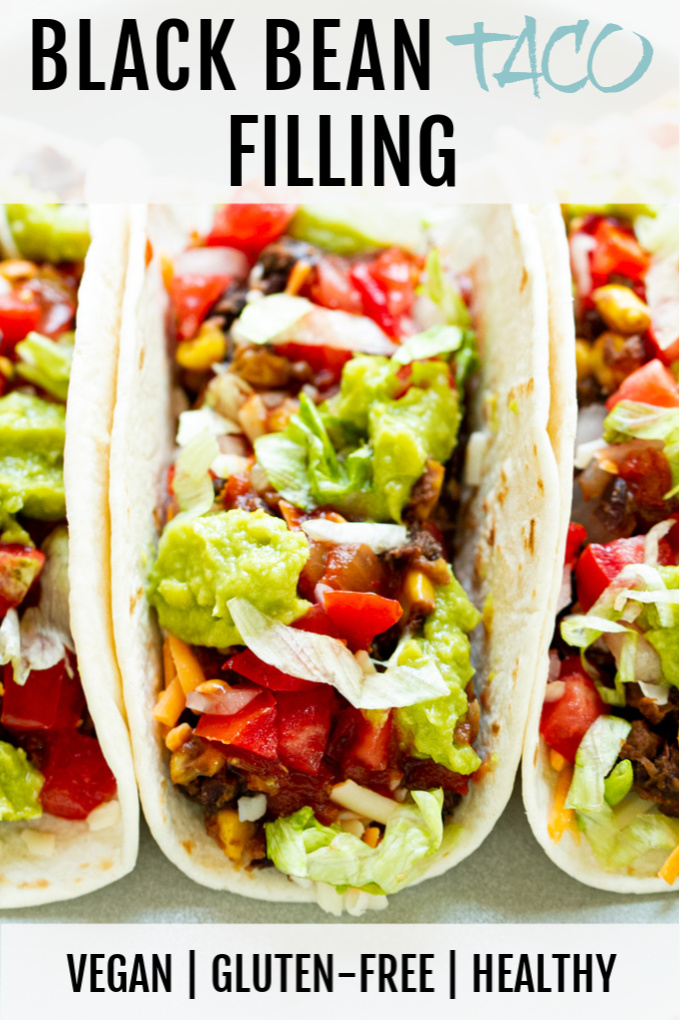 A quick and easy black bean taco filling that even meat eaters will love! Loaded with flavour and plant-based protein, it makes a perfect vegan option for your next taco night!
