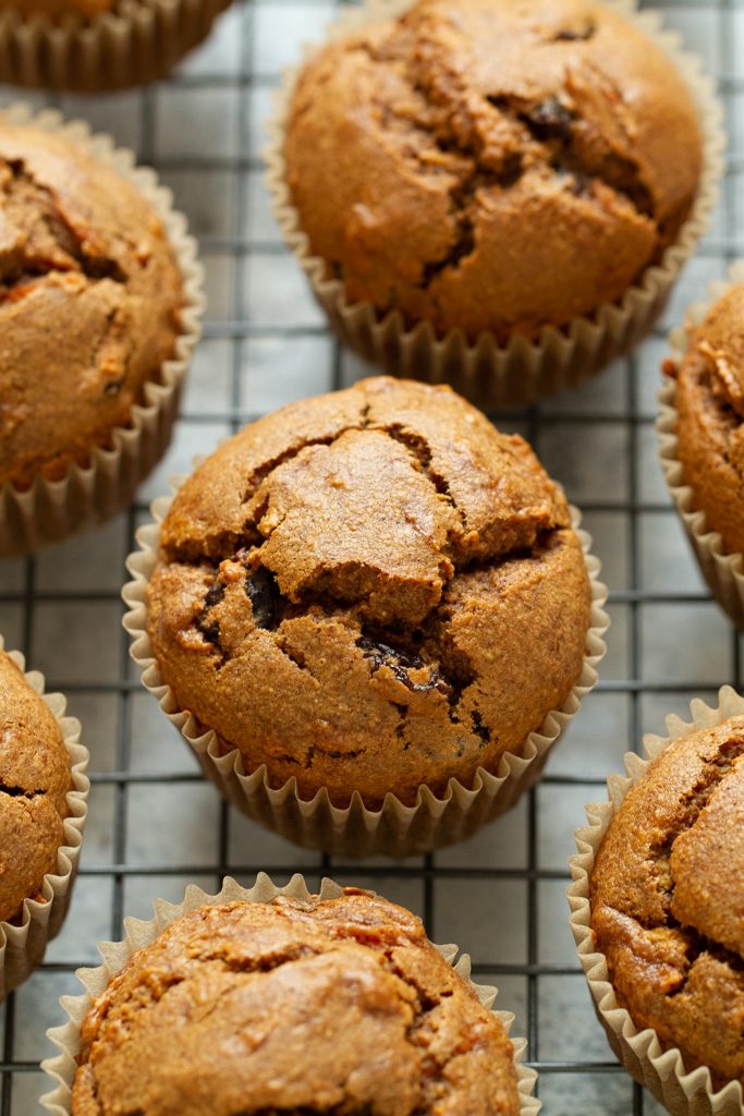 Easy Morning Glory Muffins that are so tender and loaded with flavour, you’d never know they were made without flour, oil, eggs, or refined sugar.