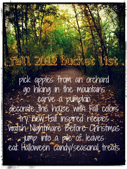 Fall Bucket List