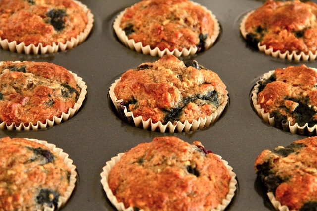 Blueberry Banana Breakfast Muffins