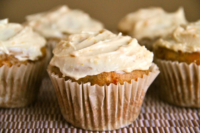 Carrot Cake Banana Cupcakes