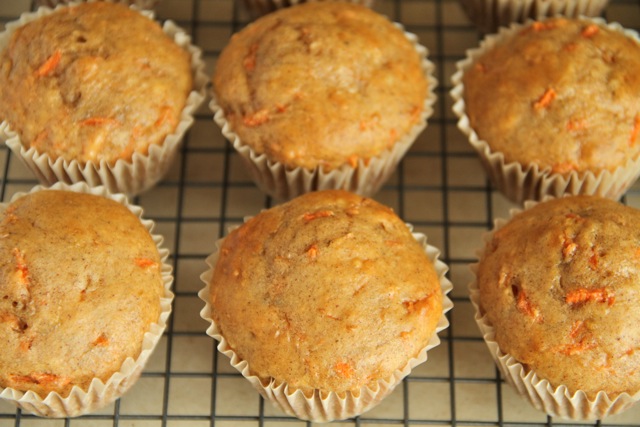 Carrot Cake Banana Muffins