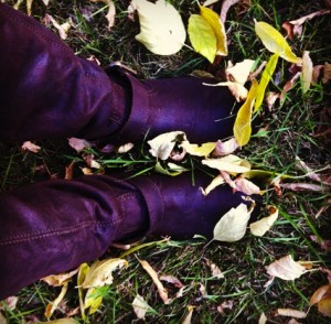 Boots in the Leaves