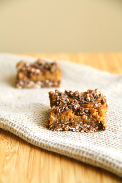 Healthy Pumpkin Pie Oatmeal Bars