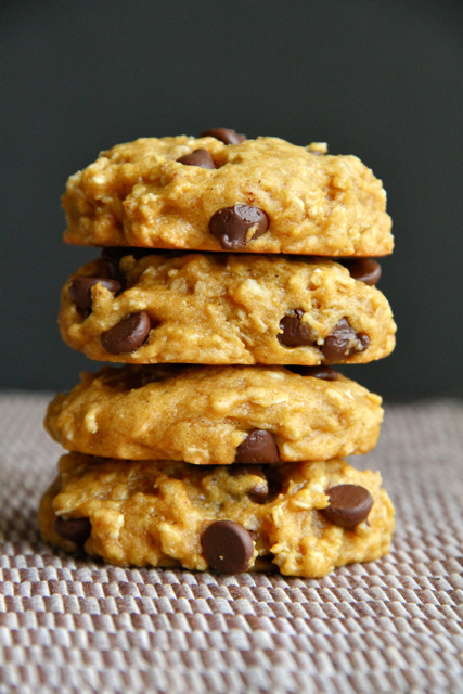 Chocolate Chip Pumpkin Oatmeal Cookies