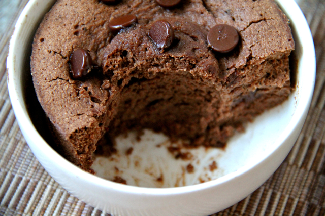 Healthy Double Chocolate Mug Cake