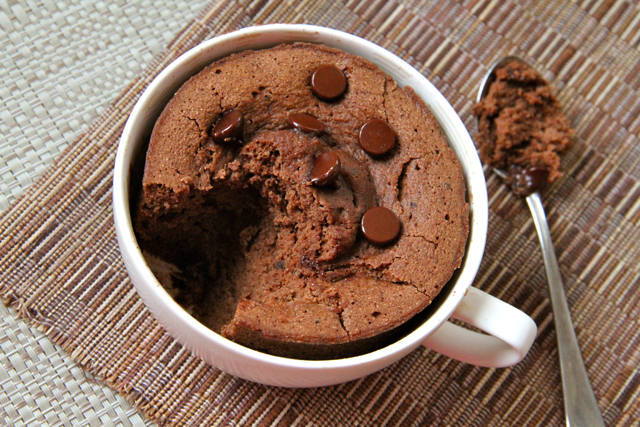 Double Chocolate Mug Cake | running with spoons