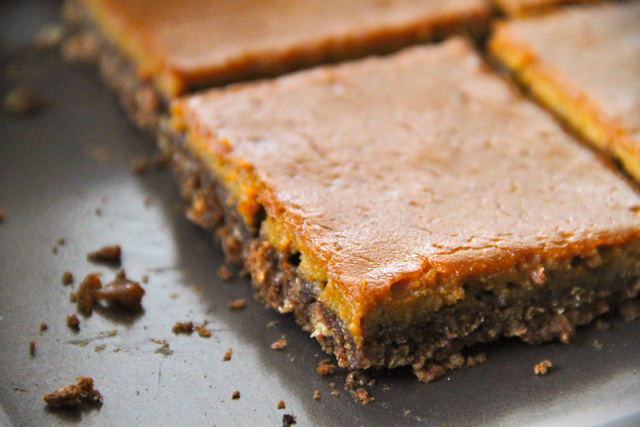 Panned Gingerbread Pumpkin Bars