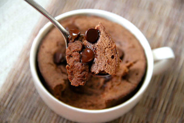 Healthy Double Chocolate Mug Cake