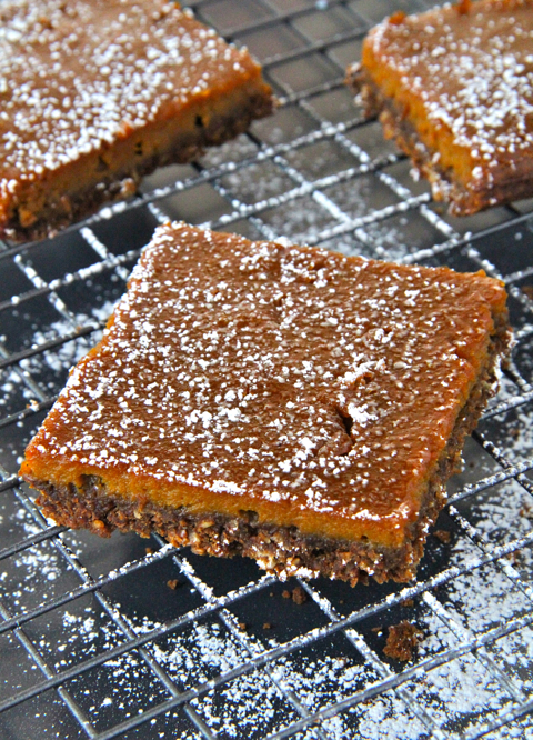 Sugared Pumpkin Gingerbread Bars