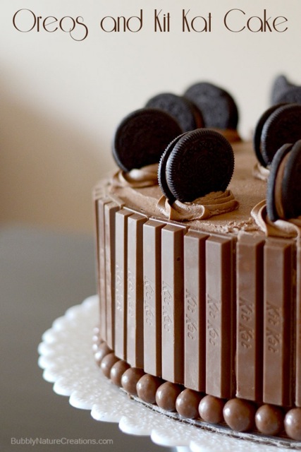 Oreos and Kit Kat Cake