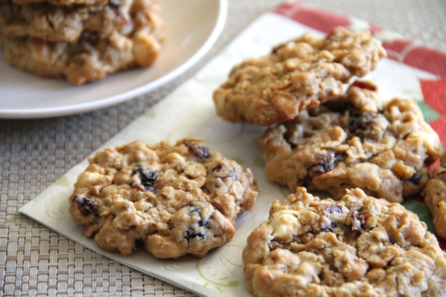 White Chocolate Cran Cookies