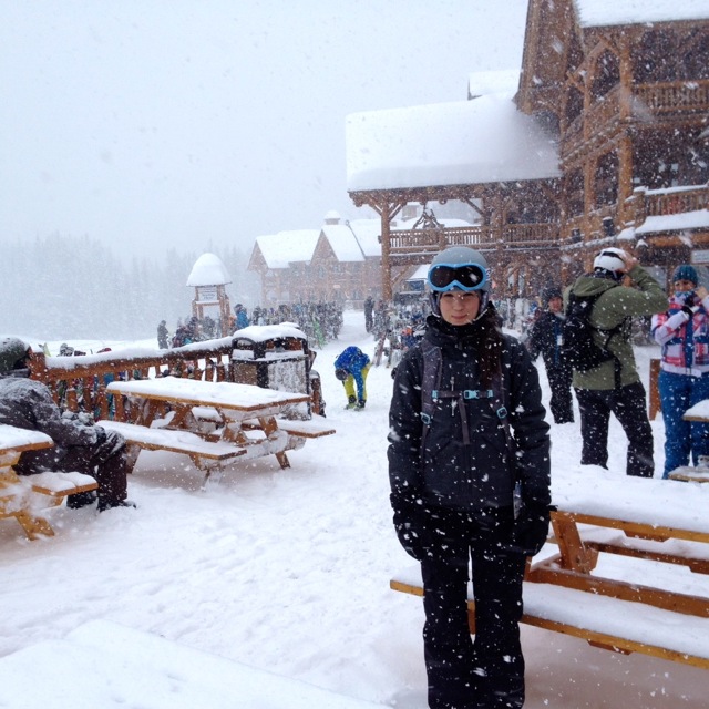 Posing In Lake Louise