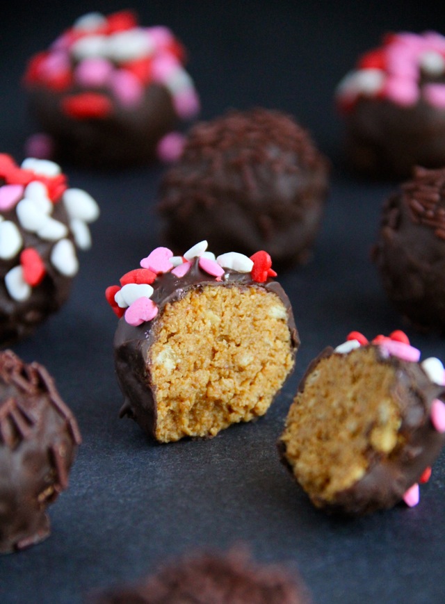 Almond Butter and Pretzel Truffles