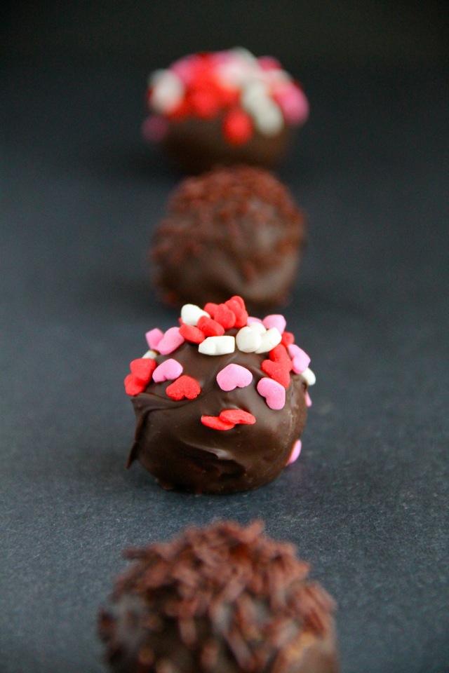 Almond Butter and Pretzel Truffles -- Sweet, salty, crunchy, and smooth. Satisfy all your cravings in a single bite with one of these truffles.