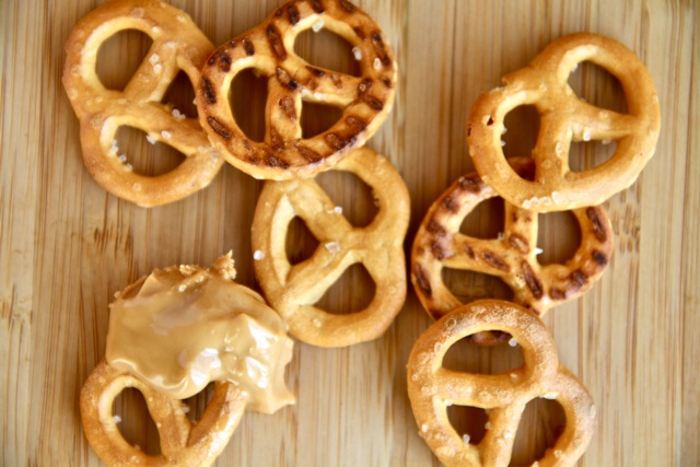 Almond Butter and Pretzels