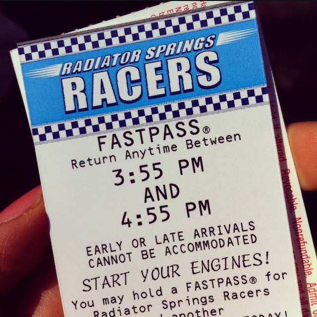 Cars Fastpass