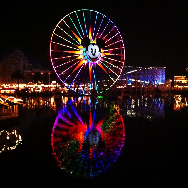 Paradise Pier at Night