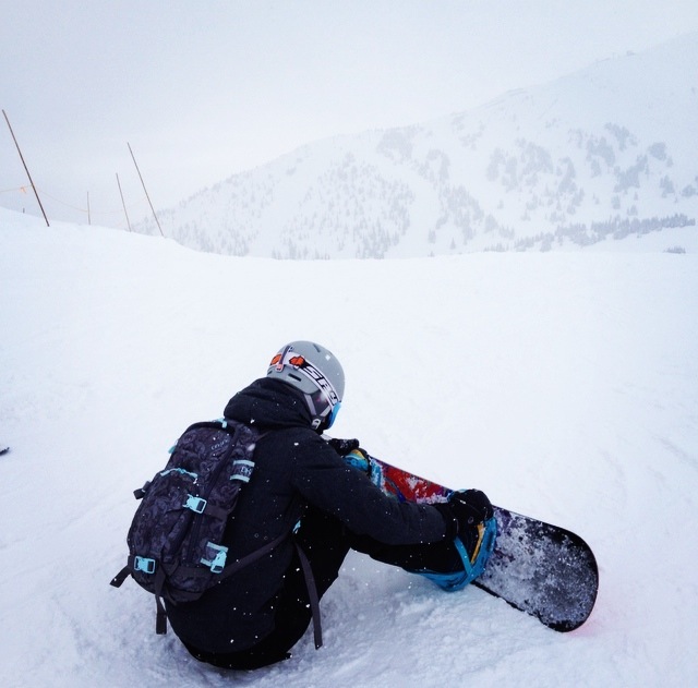 Snowboard Strapping In