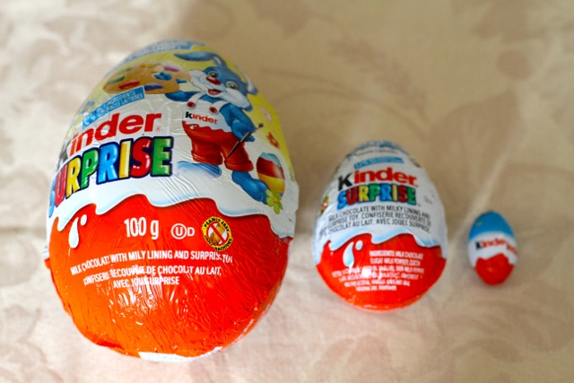 Kinder Egg Sizes