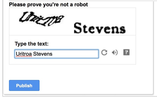 Annoying Word Verification