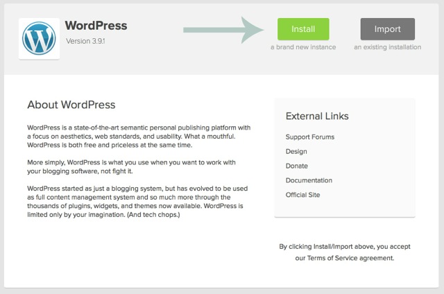 Installing WordPress