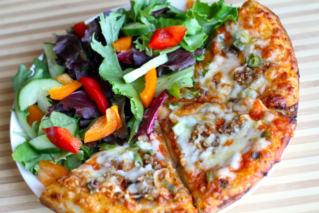 Pizza and Salad