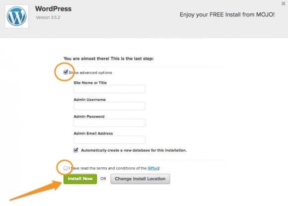 Wordpress Advanced Options