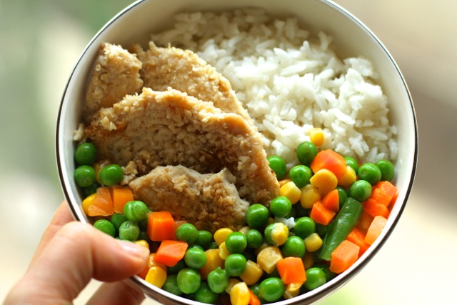 Rice and Chicken Dinner Bowl