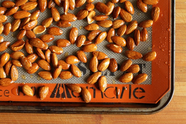 Roasting almonds brings out a more robust and complex flavour!