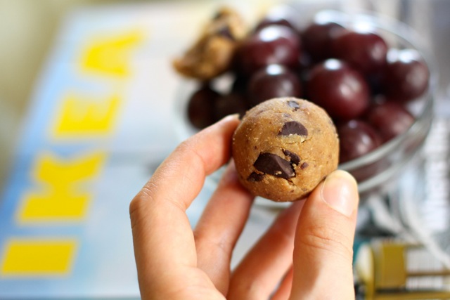 Snacking on Cookie Dough