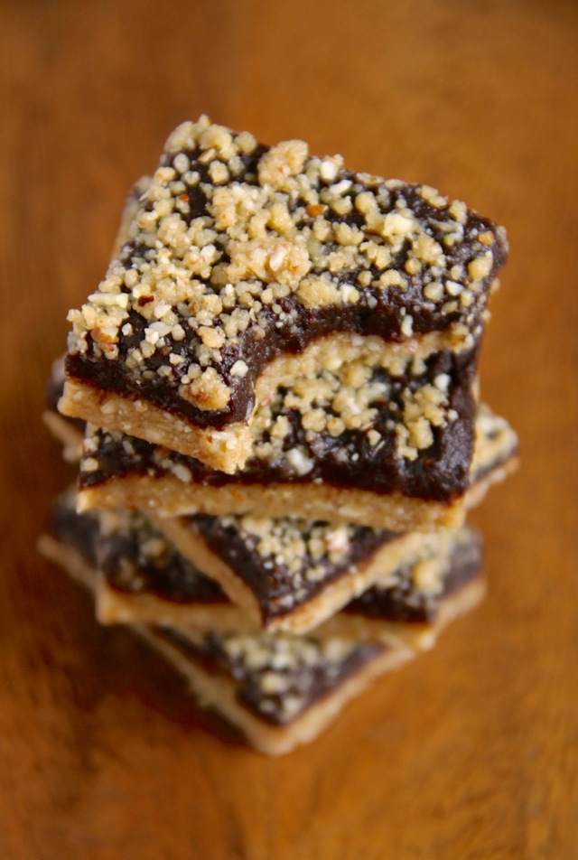 No Bake Vegan Oatmeal Fudge Bars - a healthier take on traditional fudge bars, using dates, cocoa powder, and coconut oil! || runningwithspoons.com #glutenfree #vegan #bars