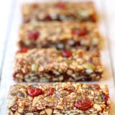 Fruit and Seed Granola Bars | running with spoons