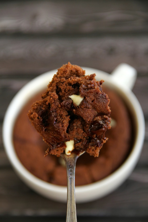 Mocha Chip Mug Cake || runningwithspoons.com