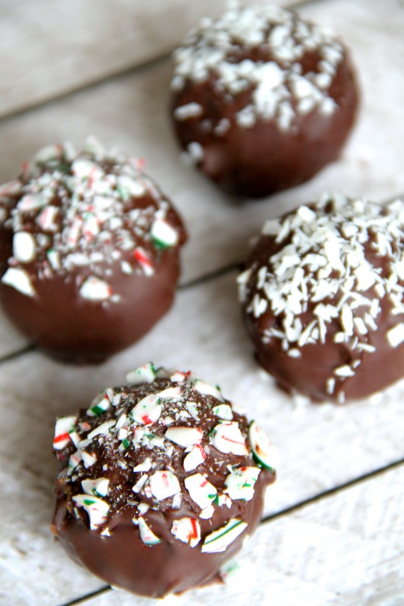 Vegan Cookie Dough Truffles || runningwithspoons.com #vegan #glutenfree #cookiedough