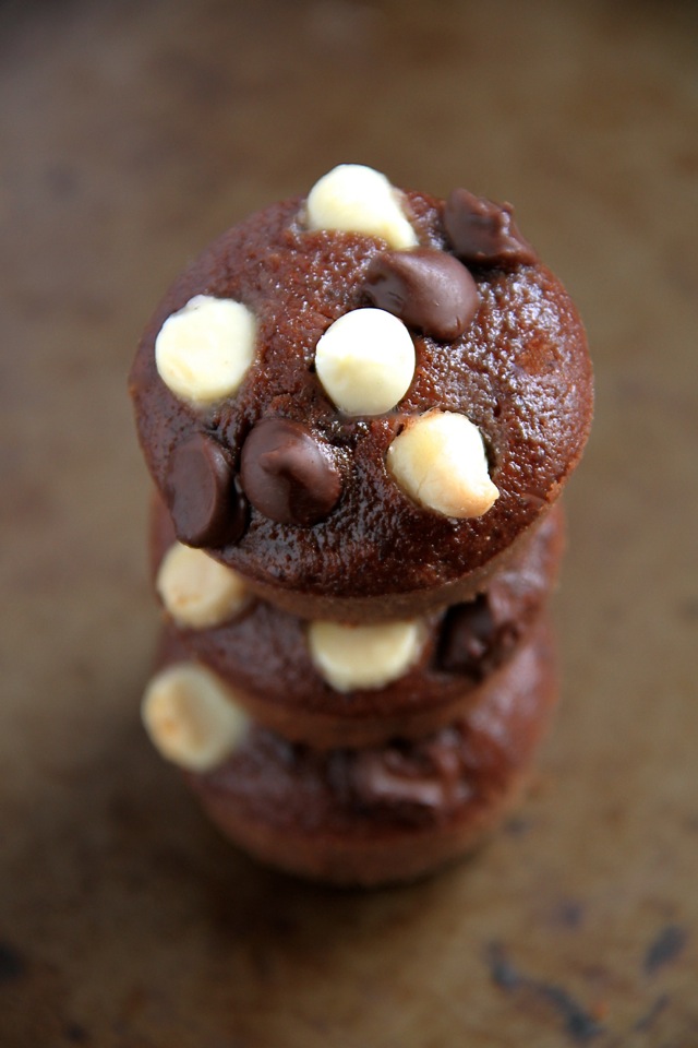 Double Chocolate Raspberry Brownie Bites