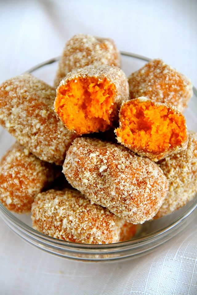 Baked Cinnamon Sugar Sweet Potato Tots Baked Cinnamon Sugar Sweet Potato Tots