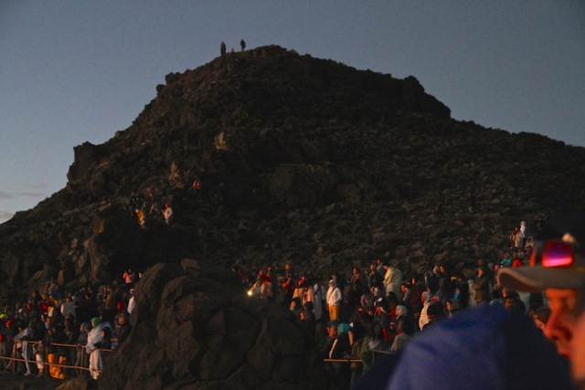 Crowd at Haleakala