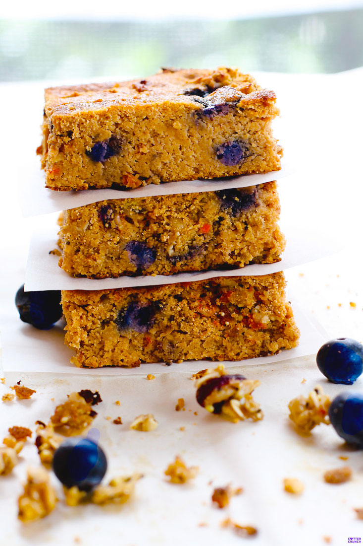 Blueberry Carrot Cake Bars