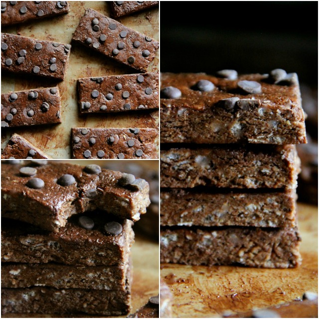 Chocolate Fudge Protein Bar Collage